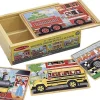 Melissa & Doug - Puzzles in a Box - Vehicles
