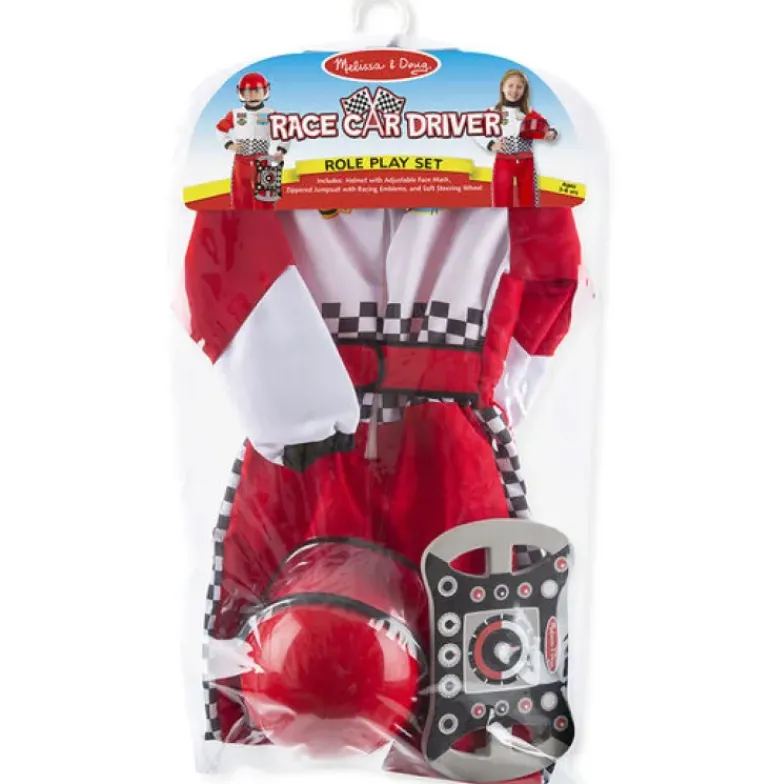 Melissa & Doug - Race Car Driver Role Play Costume