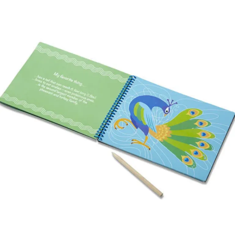 Melissa & Doug - Scratch Art -Favourite Things Hidden Pictures - ON the GO Travel Activity