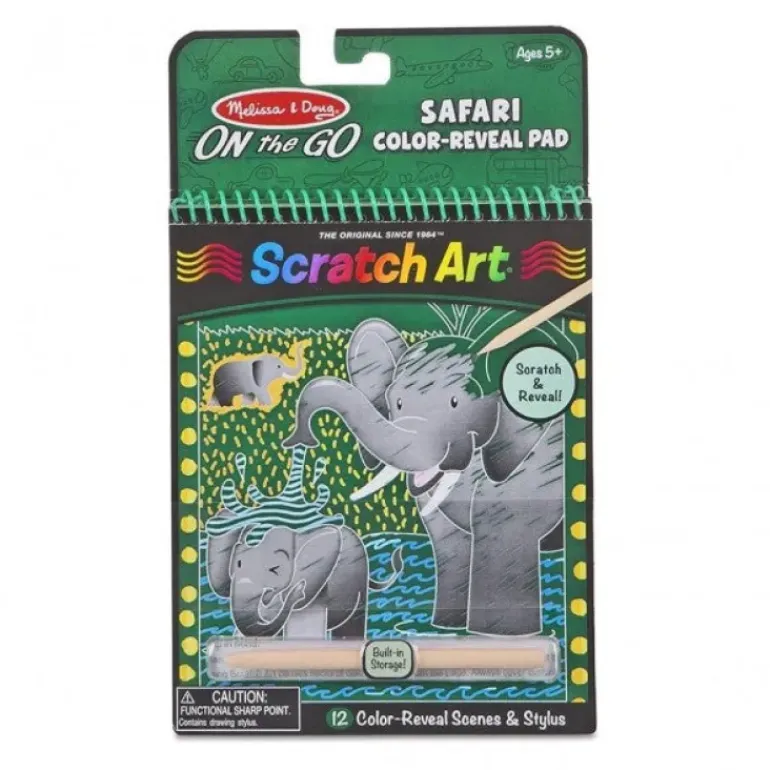 Melissa & Doug - Scratch Art - Safari - ON the GO Travel Activity