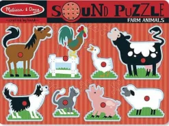 Melissa & Doug - Sound Puzzle - Farm Animals