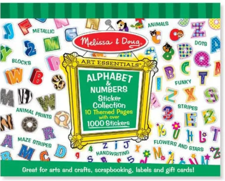 Melissa & Doug - Sticker Collection Alphabet & Numbers