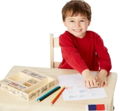 Melissa & Doug - Wooden Vehicle Stamp Set