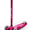 Micro - Maxi Deluxe LED Scooter - Pink