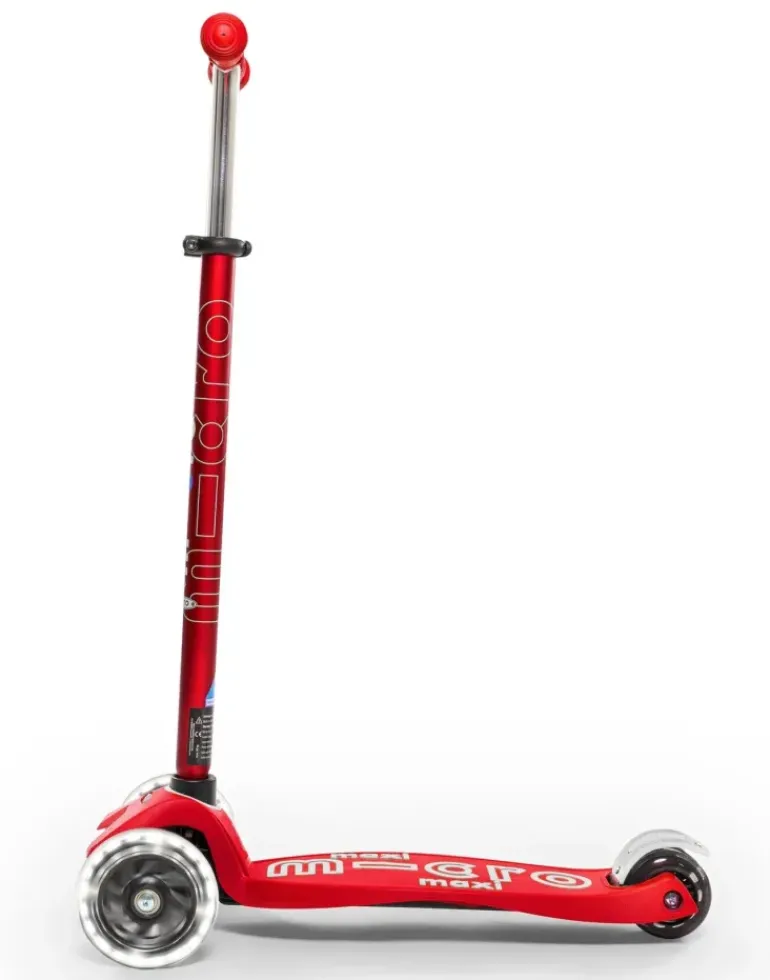 Micro - Maxi Deluxe LED Scooter - Red
