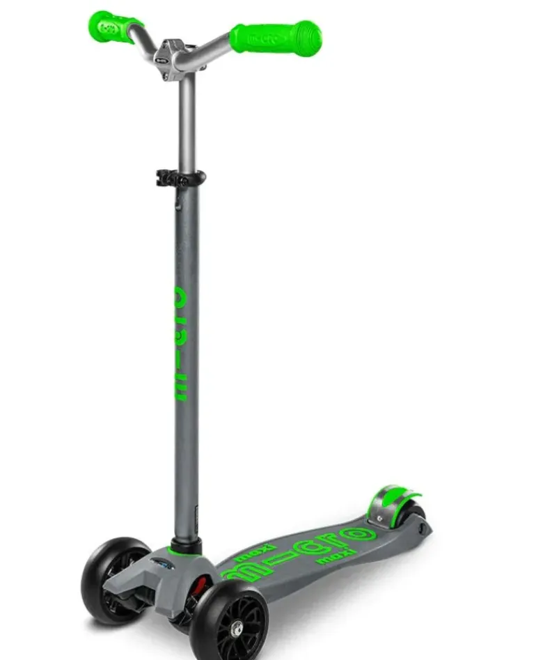 Micro - Maxi Deluxe Pro Scooter - Grey/Green
