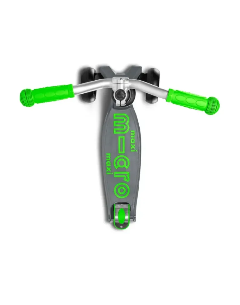 Micro - Maxi Deluxe Pro Scooter - Grey/Green