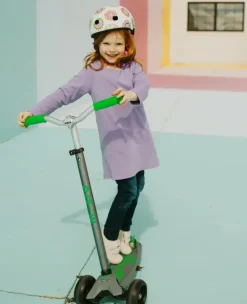 Micro - Maxi Deluxe Pro Scooter - Grey/Green