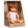 Miniland - Doll 38cm Caucasian Boy Red Haired In Box