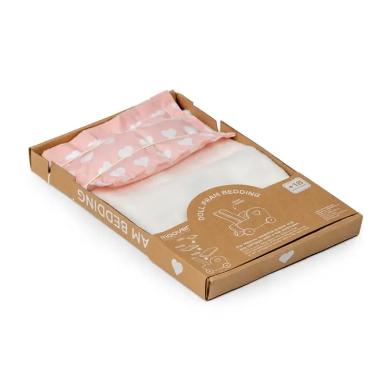 Moover - Dolls Pram Bedding - Pink