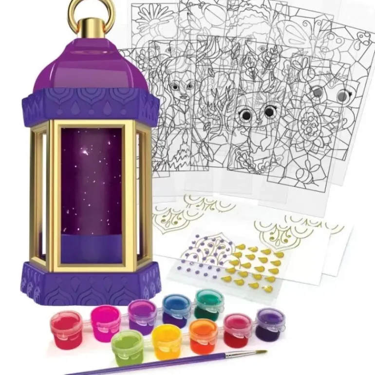Nebulous Stars - Firefly Lantern Glass Painting