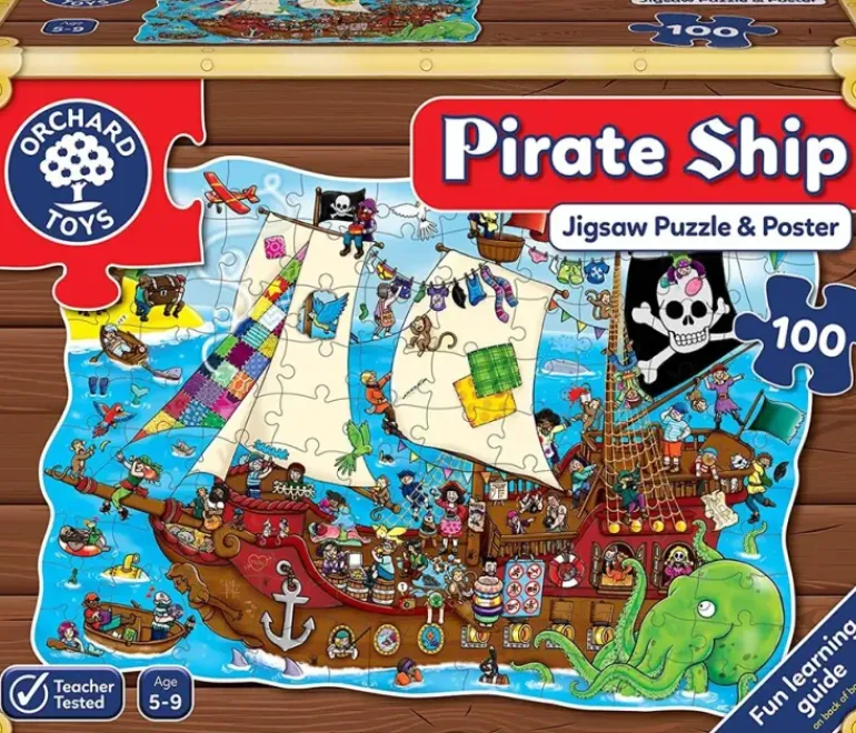 Orchard - 100Pc Pirate Ship Shaped Puzzle