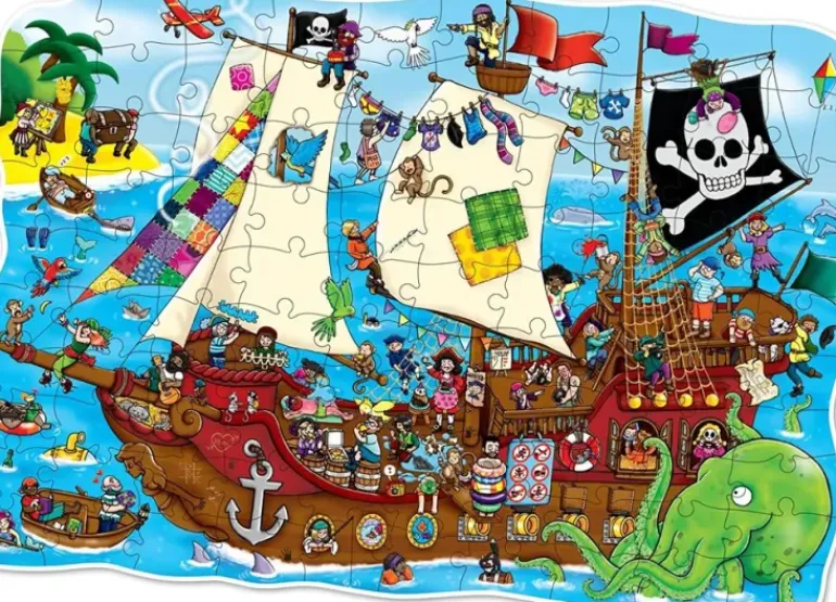 Orchard - 100Pc Pirate Ship Shaped Puzzle