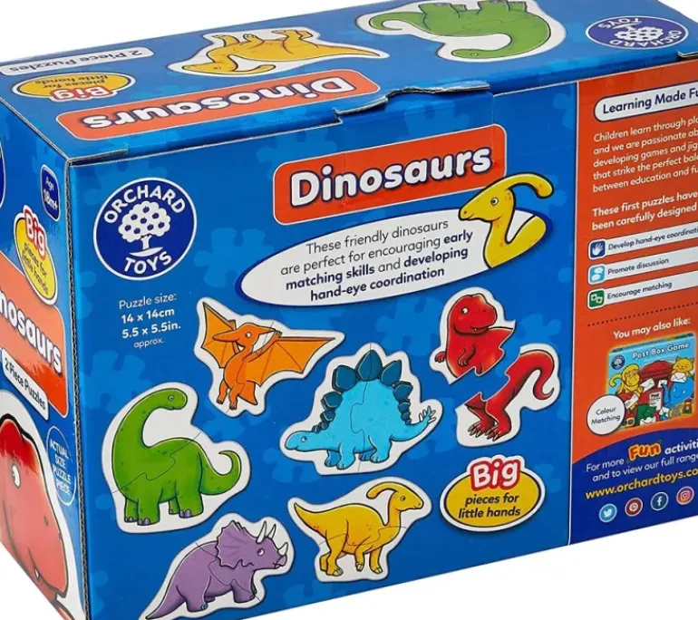 Orchard - 6 x 2Pc Dinosaur Puzzles