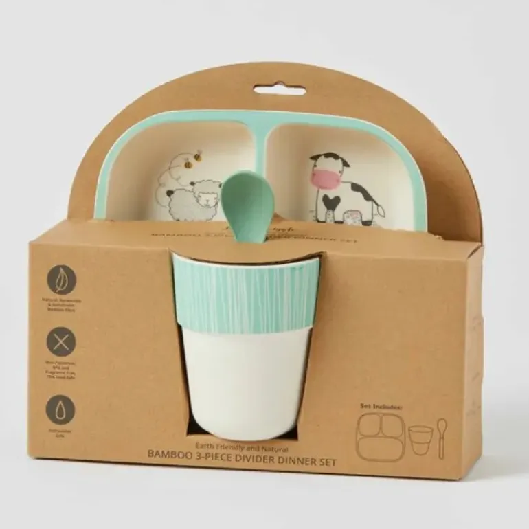 Pilbeam - Bamboo Dinner Set Fun Farm