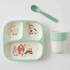 Pilbeam - Bamboo Dinner Set Fun Farm