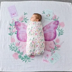 Pilbeam - Butterfly Milestone Muslin Set