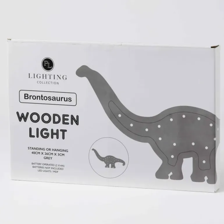 Pilbeam - Wooden Light Brontosaurus