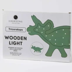 Pilbeam - Wooden Light Triceratops