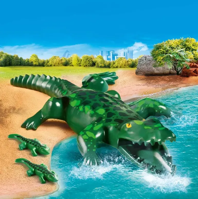 Playmobil - Alligator With Babies (70358)