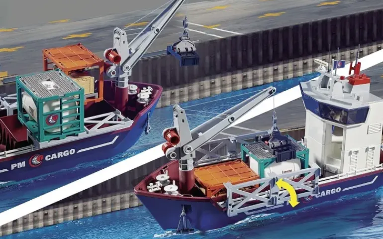 Playmobil - Cargo Ship With Boat (70769)