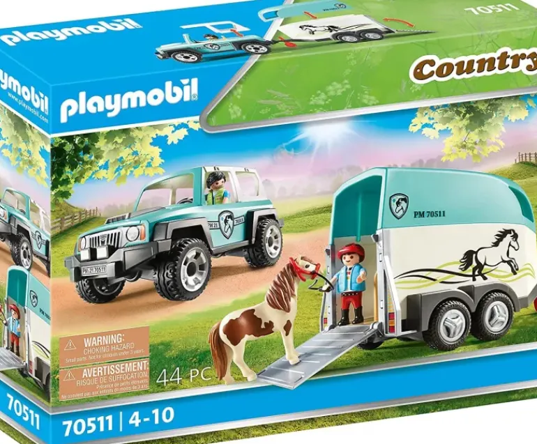 Playmobil - Car with Pony Trailer (70511)