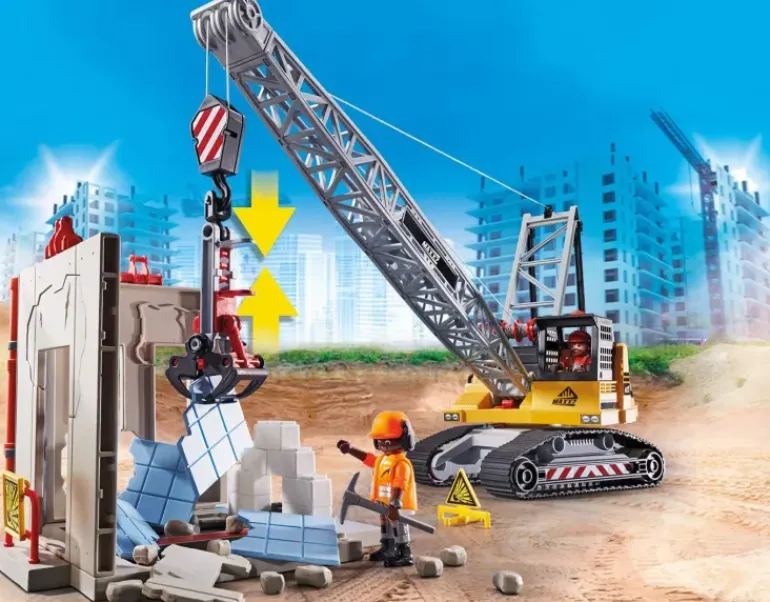 Playmobil - Construction Cable Excavator With Building Section (70442)