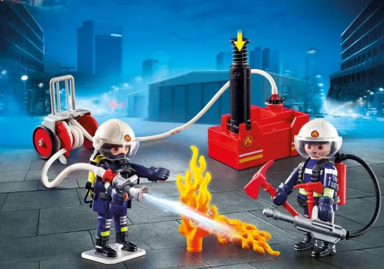 Playmobil - Fire Firefighters With Water Pump (9468)