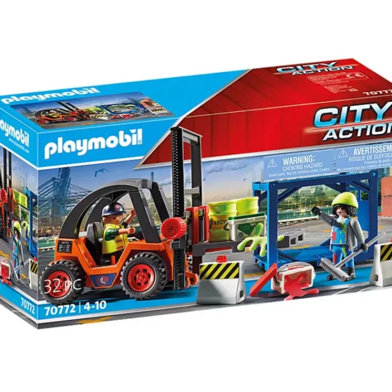 Playmobil - Forklift With Freight (70772)