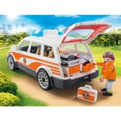 Playmobil - Hospital Emergency Car With Siren (70050)