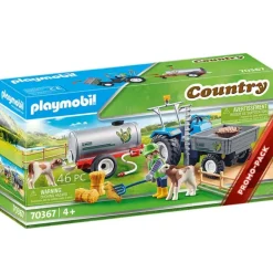 Playmobil - Loading Tractor With Water Tank (70367)