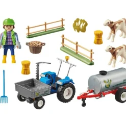 Playmobil - Loading Tractor With Water Tank (70367)