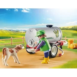 Playmobil - Loading Tractor With Water Tank (70367)