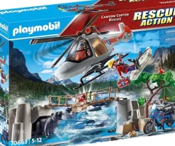 Playmobil - Rescue Action Canyon Copter Rescue (70663)