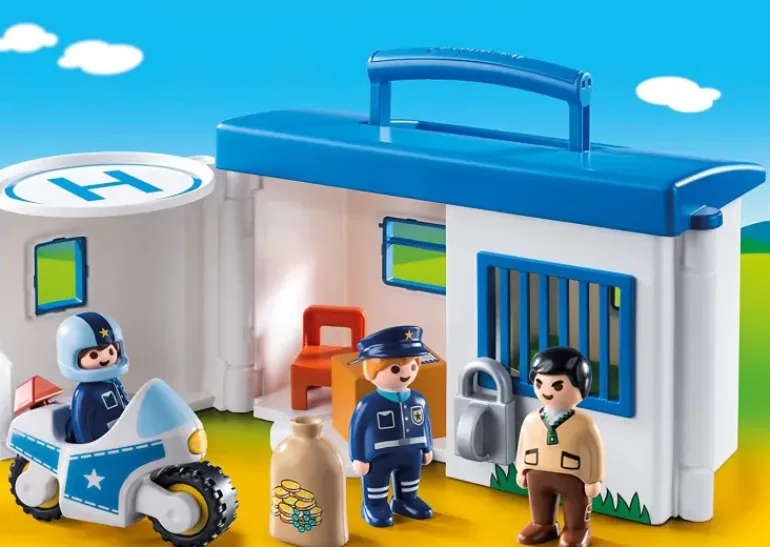 Playmobil - 1.2.3 Take Along Police Station (9382)