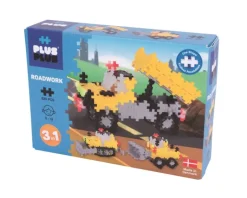 Plus Plus Puzzles - Basic - 3 in 1 - Roadwork - 220 Pcs