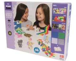 Plus Plus Puzzles - Pastel - Learn to Build Super Set - 1200 Pcs