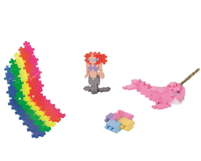 Plus Plus Puzzles - Pastel - Learn to Build Super Set - 1200 Pcs