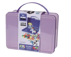Plus Plus Puzzles - Suitcase Pastel Metal - Purple - 600 Pcs