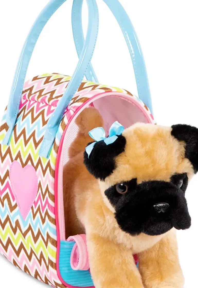 Pucci Pups - ZigZag Glam Bag with Pug
