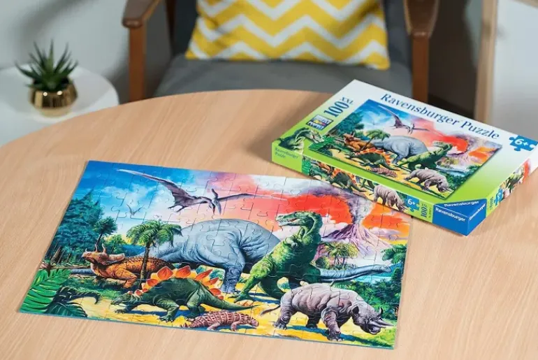 Ravensburger - 100Pc Among the Dinosaurs Puzzle