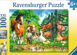 Ravensburger - 100Pc Animal Get Together Puzzle