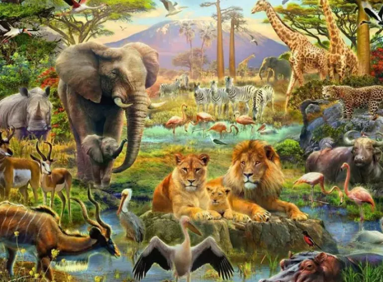 Ravensburger - 200Pc Animals of the Savanna Puzzle