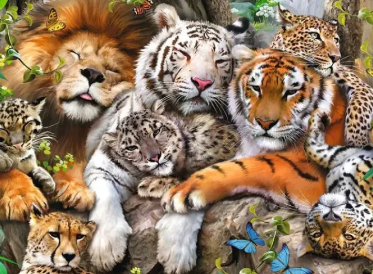 Ravensburger - 200Pc Big Cat Nap Puzzle