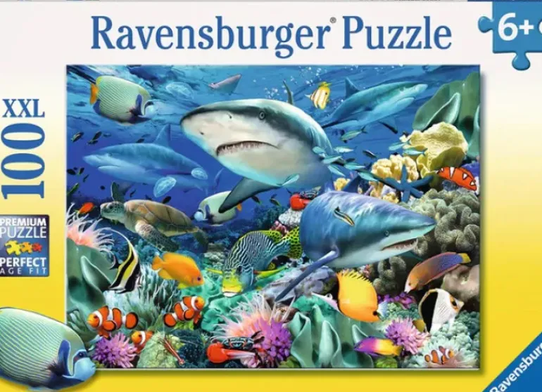 Ravensburger - 100Pc Reef of the Sharks Puzzle