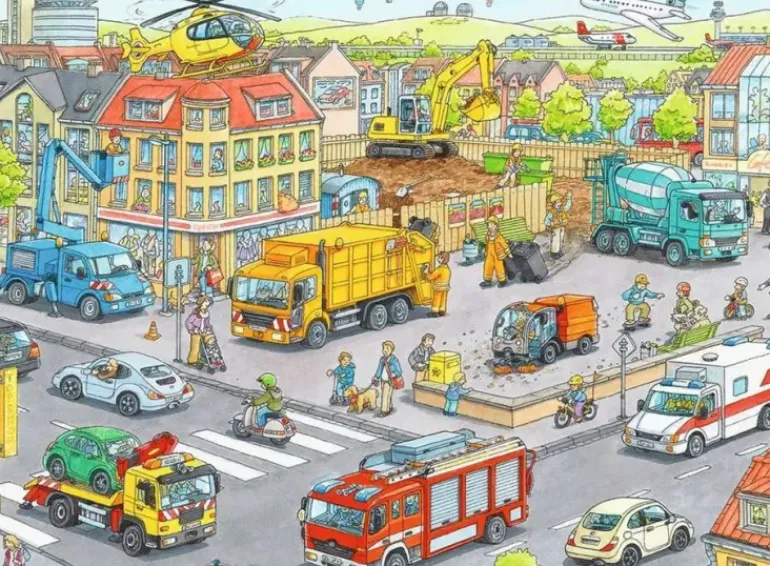 Ravensburger - 100Pc Vehicles in the City Puzzle