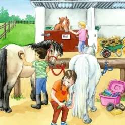 Ravensburger - 3 x 49Pc A Day At The Stables Puzzle