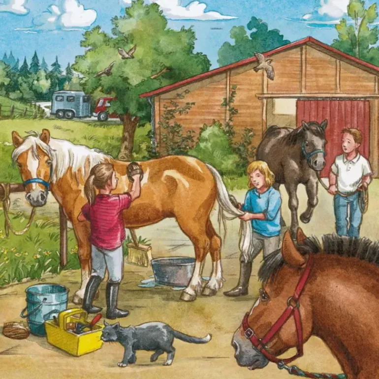 Ravensburger - 3 x 49Pc A Day with Horses Puzzle