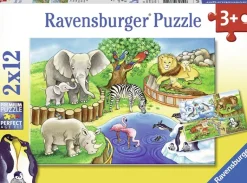 Ravensburger - 2 x 12Pc Animals in the Zoo Puzzle