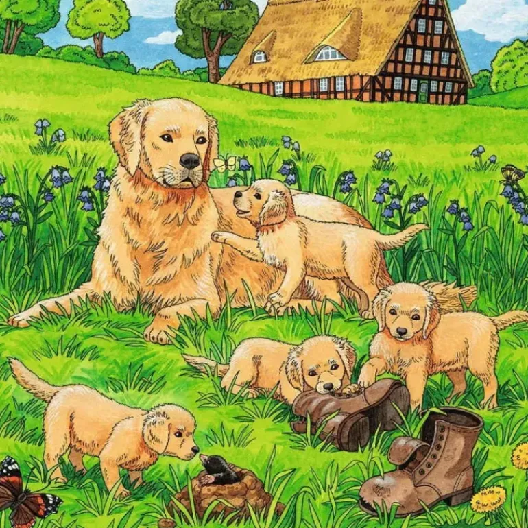Ravensburger - 3 x 49Pc Cats And Dogs Puzzle
